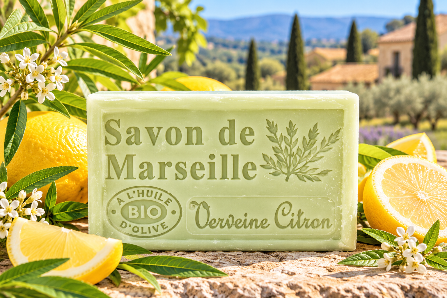 Savon de Marseille Verbene-Citron 125 g
